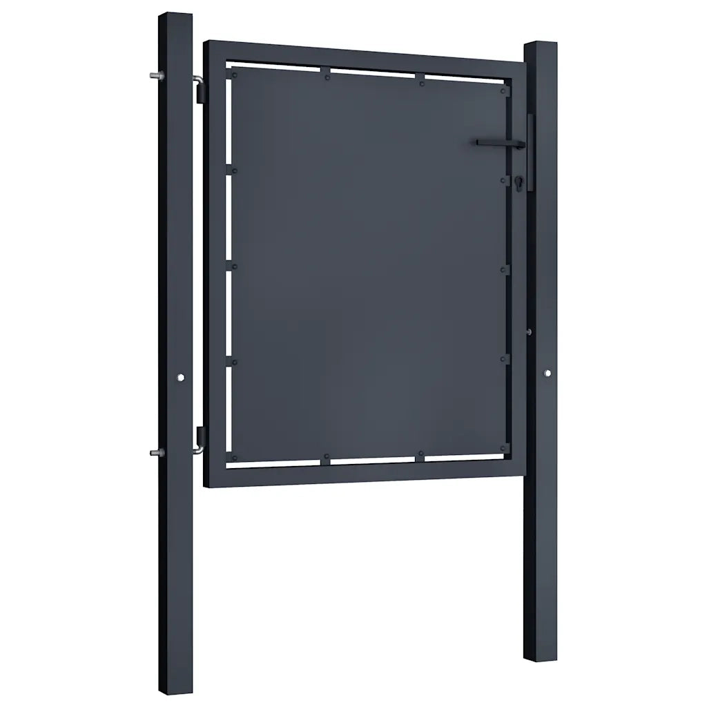 Cancello per Giardino in Acciaio 100x100cm Antracite cod mxl 47427