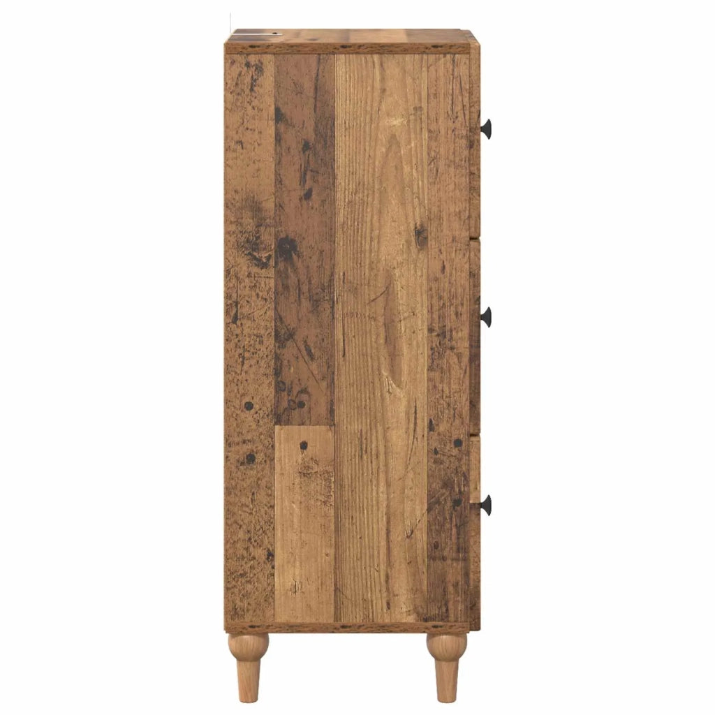 Mobile con Cassetti Legno antico 33 x 34,5 x 90 cm
