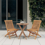 Set da Pranzo per Giardino 3 pz in Legno Massello di Teak 3087190