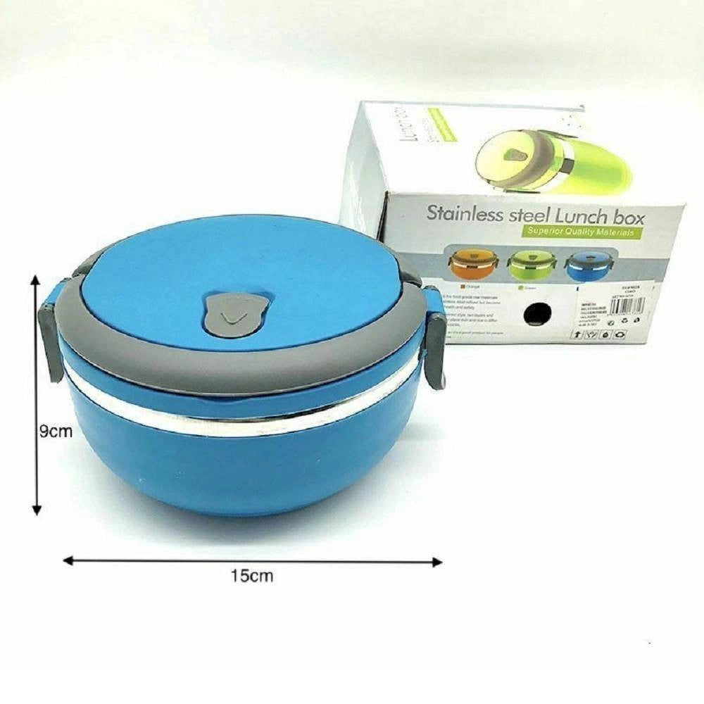 Trade Shop - Portavivande Ermetico 700 Ml Contenitore Inox Abs Contenitore Porta Pranzo -
