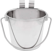 Emmer profondo per animali domestici con due ganci, in acciaio inox resistente, 2 litri (PN: FSP-2)