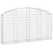 Cesto Gabbione ad Arco 200x30x100/120 cm Ferro Zincato