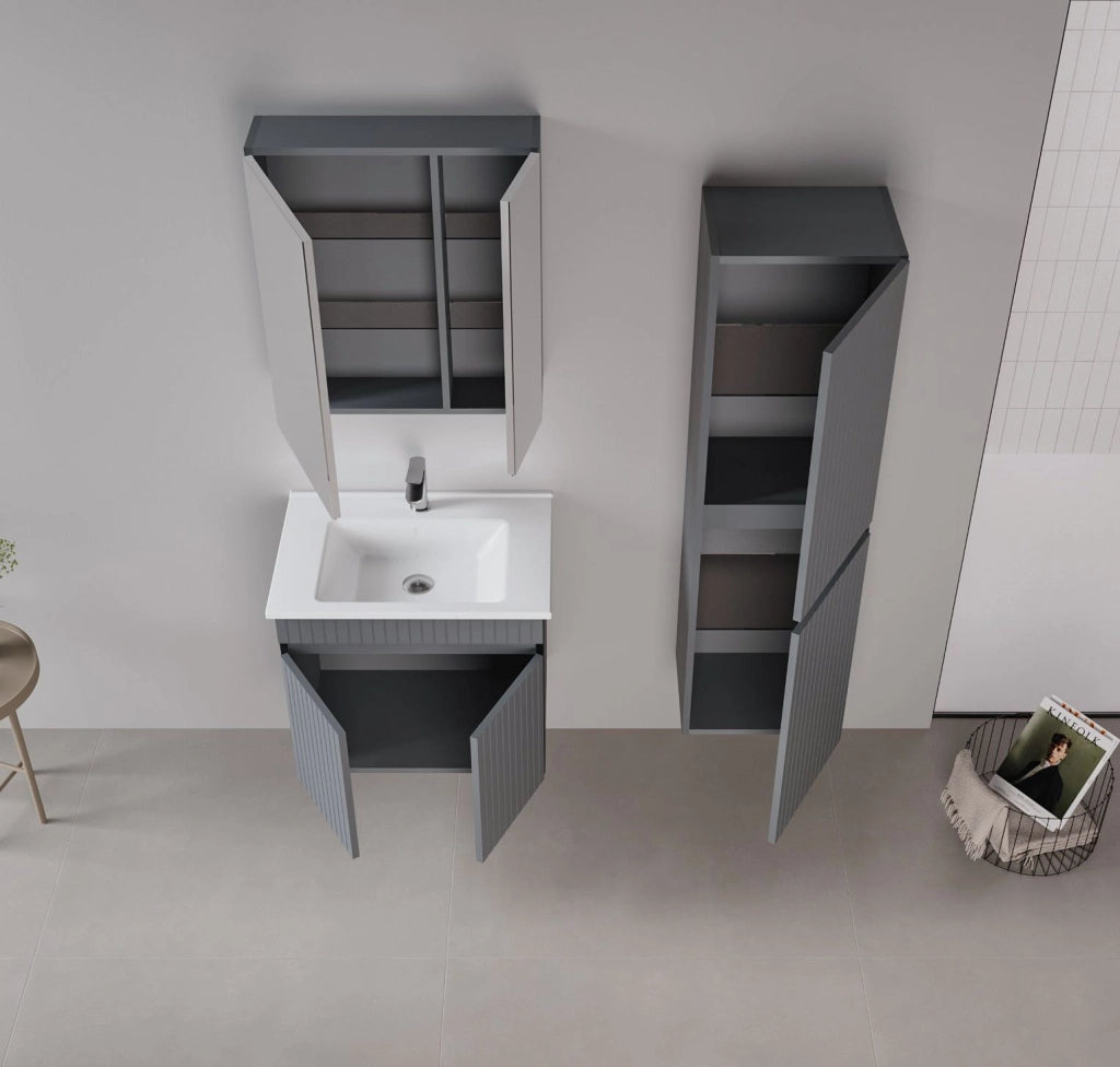 Mobile lavabo "Tivoli 65" - 65 x 45 x 57 cm - Antracite opaco