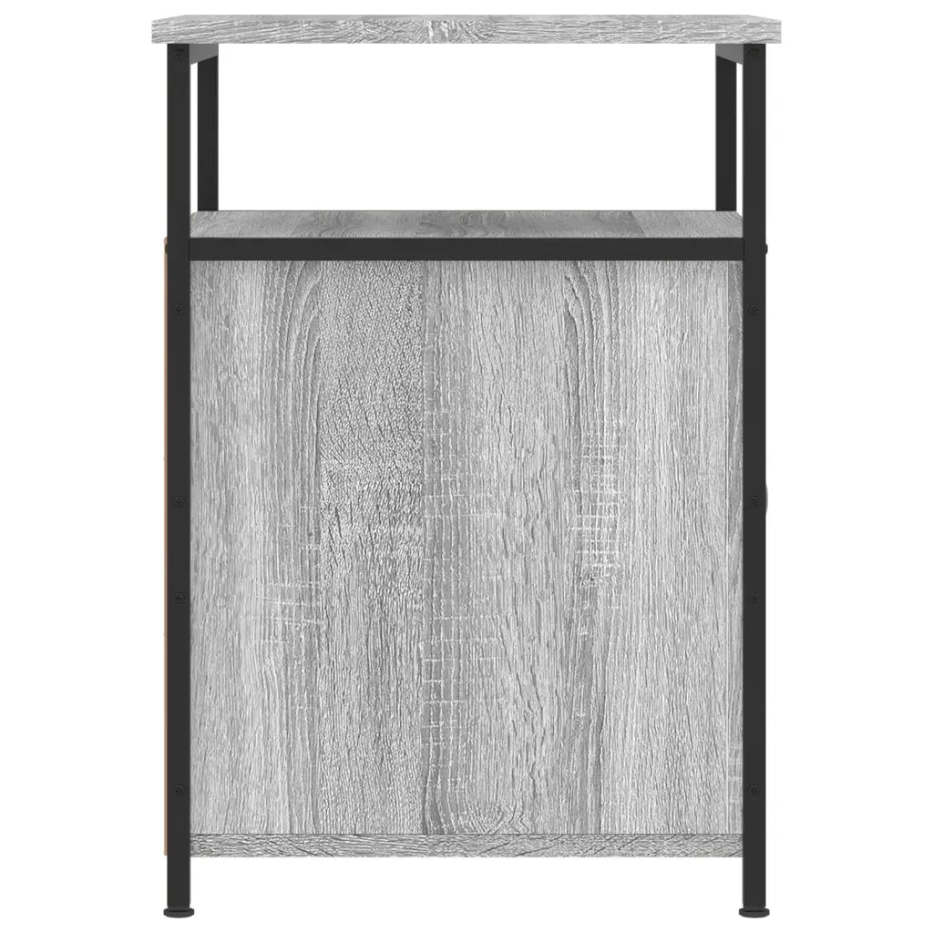 Comodini 2 pz-Set di 2 Tavolino da notte Grigio Sonoma 40x42x60 cm in Legno Multistrato 896233