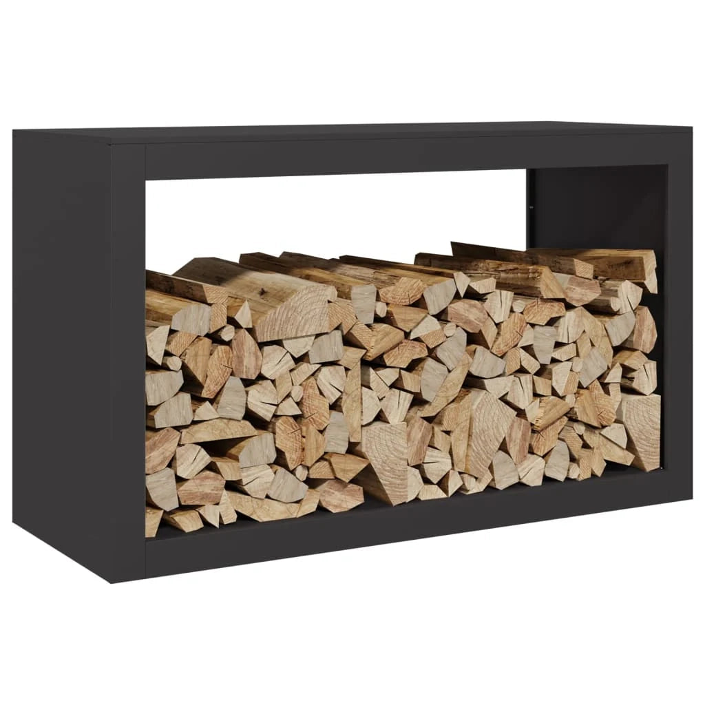 Portalegna 100 x 40 x 60 cm acciaio nero 02_0043693