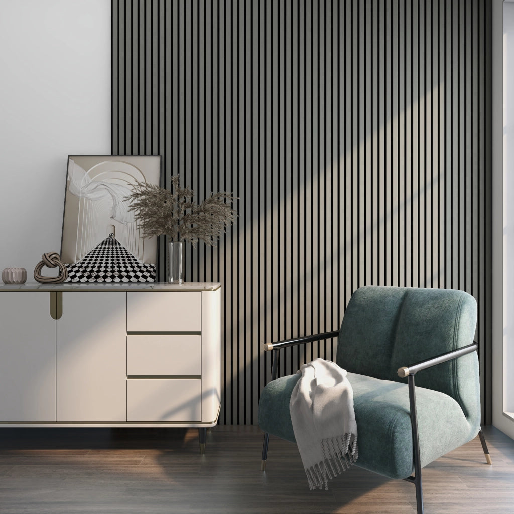 Set Vang di 2 Pannelli Fonoassorbenti Decorativi - Rovere Grigio Chiaro NEU.HOLZ
