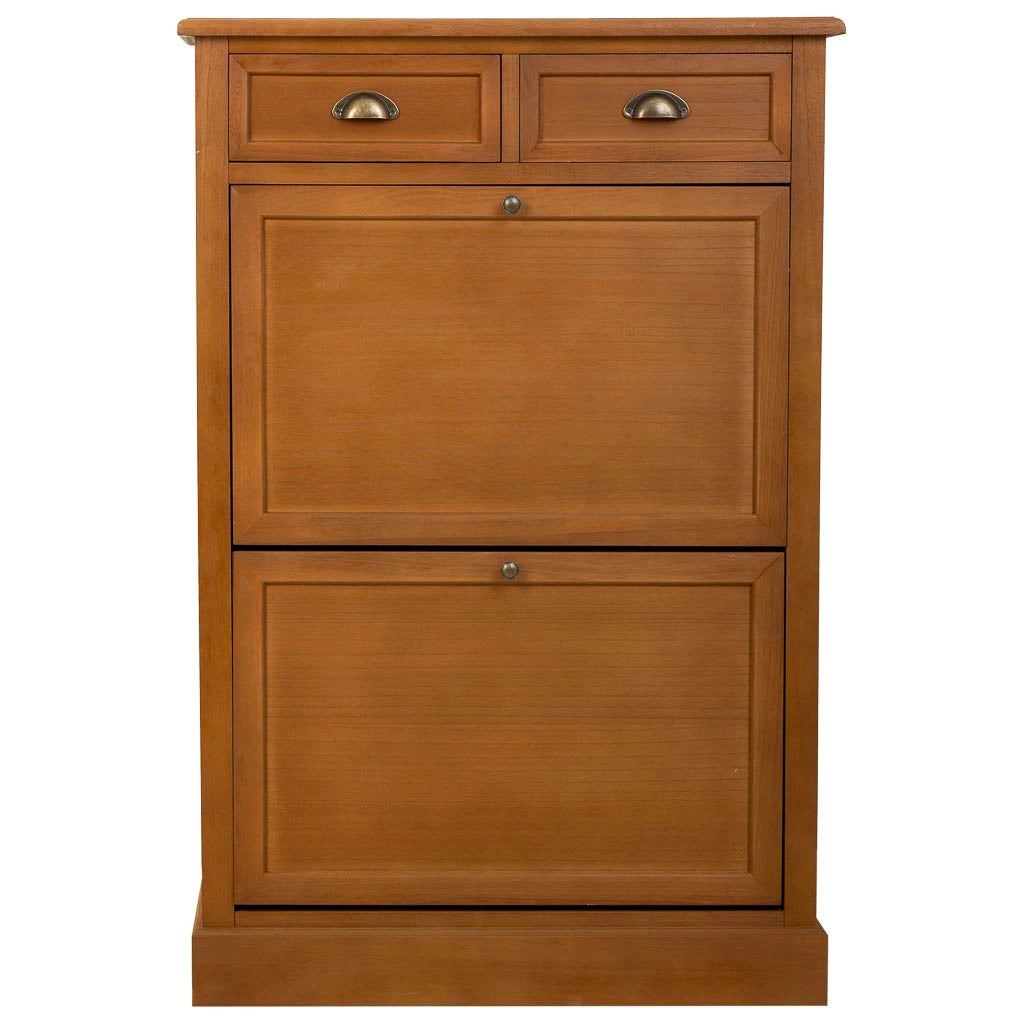 Scarpiera in legno marrone 80x33x120,5