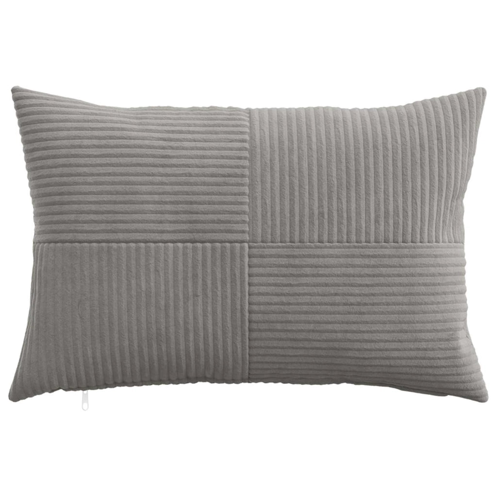 Federa 2 pcs ALMELO Grigio Chiaro 50 x 75 cm corduroy 915109