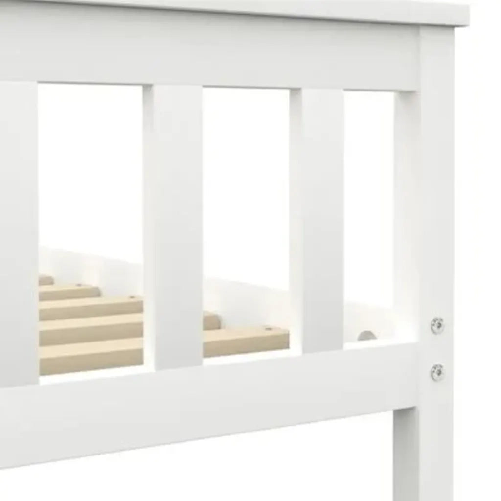 Giroletto senza Materasso Bianco 160x200 cm in Legno di Pino