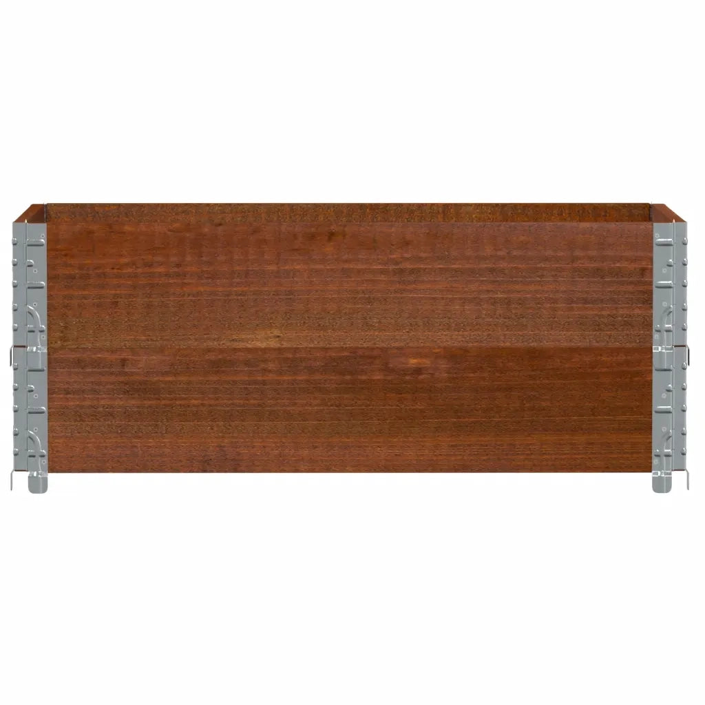 Fioriera | Cassetta per fiori | Vaso da Giardino Marrone 100x50 cm Legno Massello di Pino