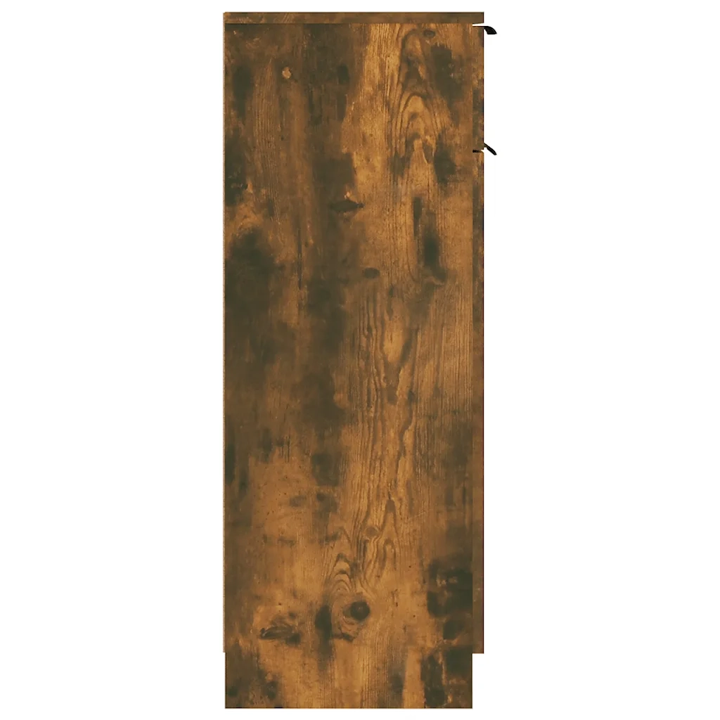 Armadietto Bagno Rovere Fumo 32x34x90 cm in Legno Multistrato 817057