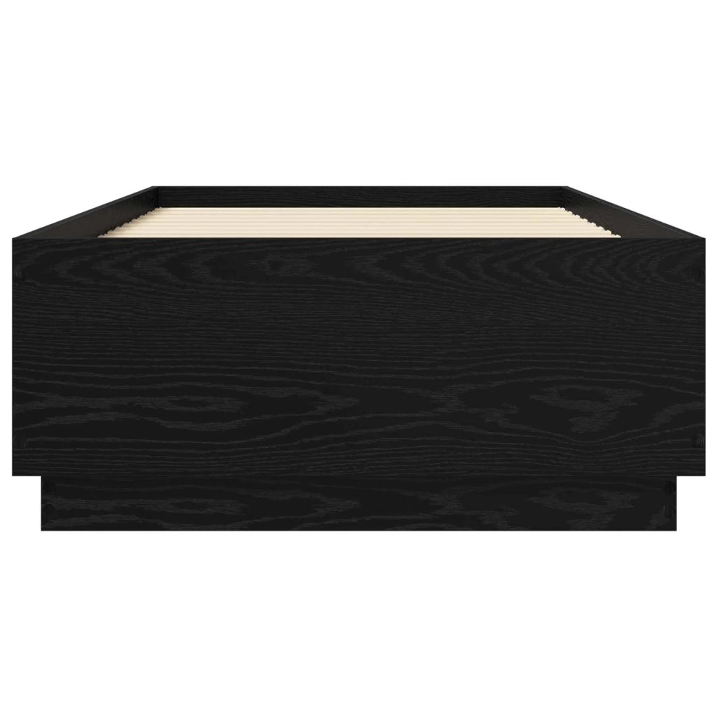 Struttura del letto Rovere Nero 80 x 200 cm 3429659