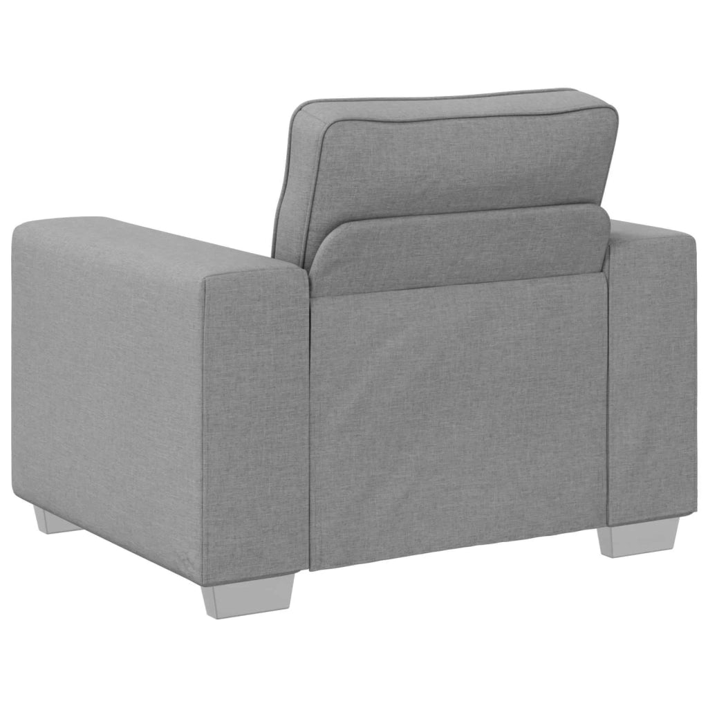 Divano 3 pcs Grigio Nuvola 219 x 80 x 82 cm Tessuto misto lino 3324666