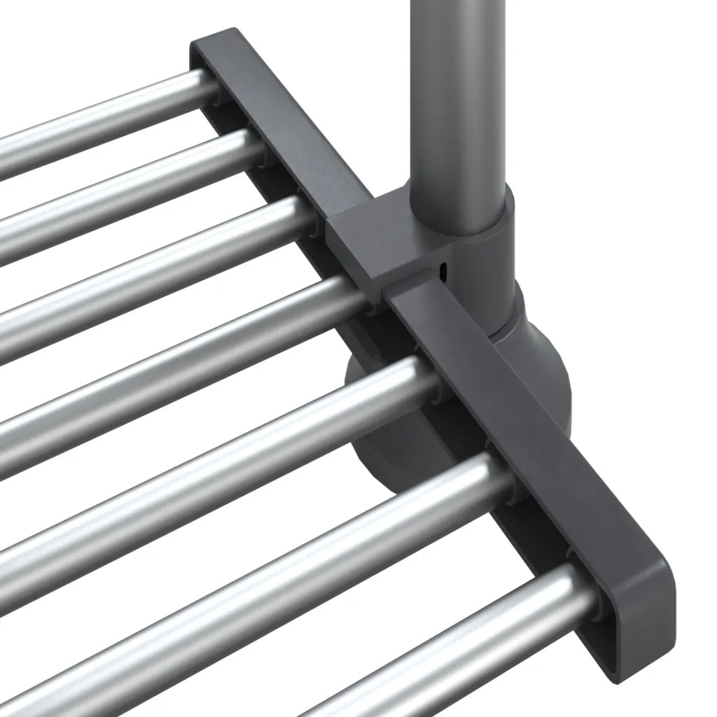 Ripiano da Cucina 50x25x(50-70) cm in Alluminio