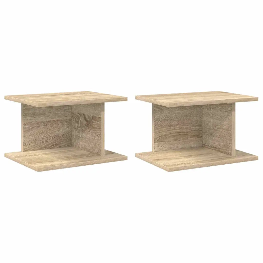 Comodino 2 pcs Rovere Sonoma 40 x 30 x 25 cm Legno multistrato 891173