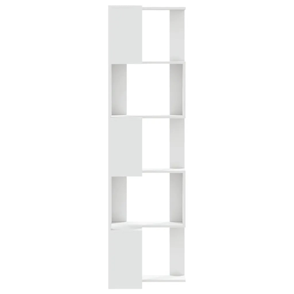 vidaXL Libreria Angolare 5Ripiani Bianca 50x50x179cm Legno Multistrato