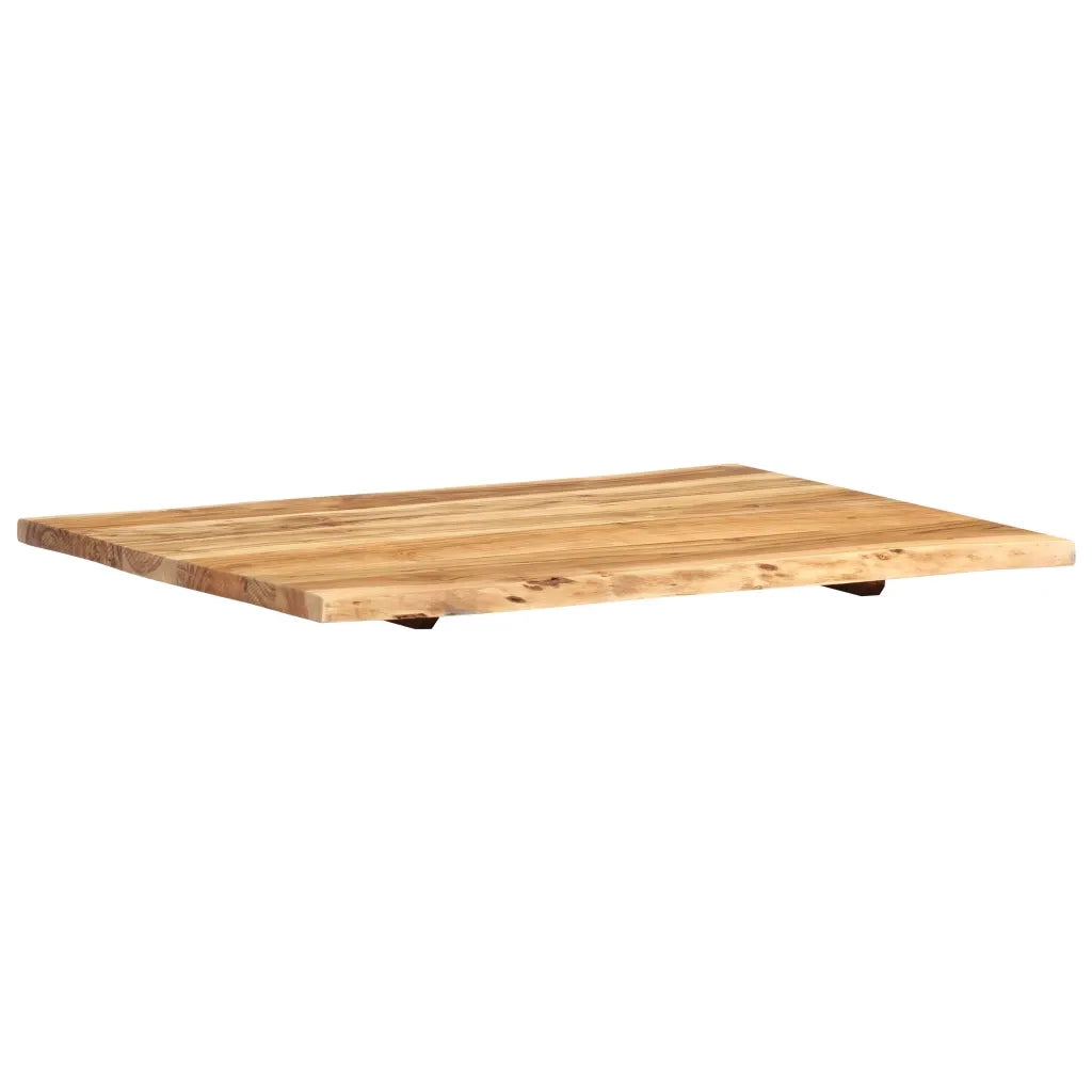 Piano del Tavolo | Superficie Tavolo | Piano Scrivania in Legno Massello di Acacia 80x(50-60)x2,5 cm