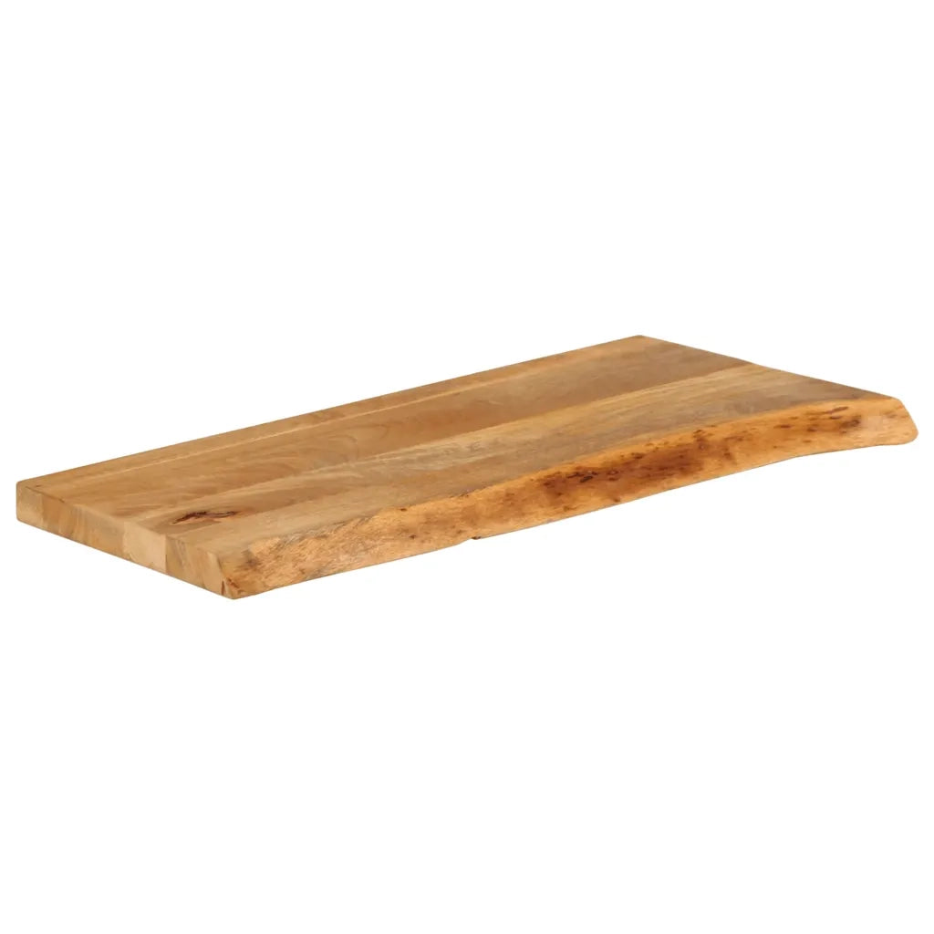 Piano Tavolo Bordi Vivi 90x40x2,5 cm in Legno Massello di Mango 370443