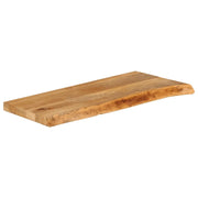 Piano Tavolo Bordi Vivi 90x40x2,5 cm in Legno Massello di Mango 370443