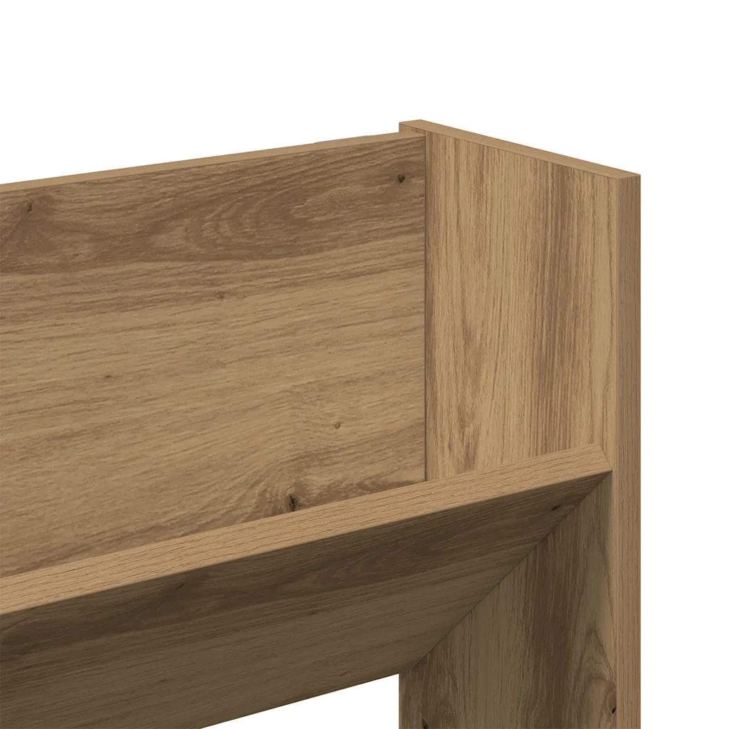 Scarpiera a Muro Rovere Artigianale 80x18x60 cm in Truciolato 856543