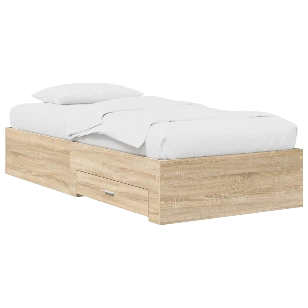 Telaio del letto con storage Rovere Sonoma 80 x 200 cm 3429526