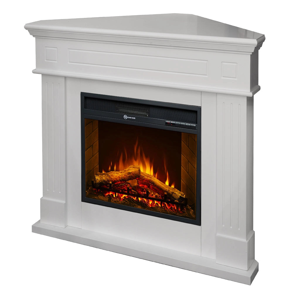 Camino Elettrico da Terra Ad Angolo 110x63x102 cm Ford Bianco