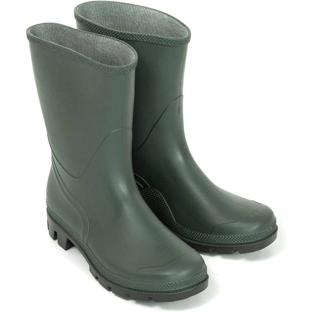 STIVALI DA LAVORO PVC BASSO GOMMA VERDE IMPERMEABILI AGRICOLTURA CACCIA PESCA N.46 4F
