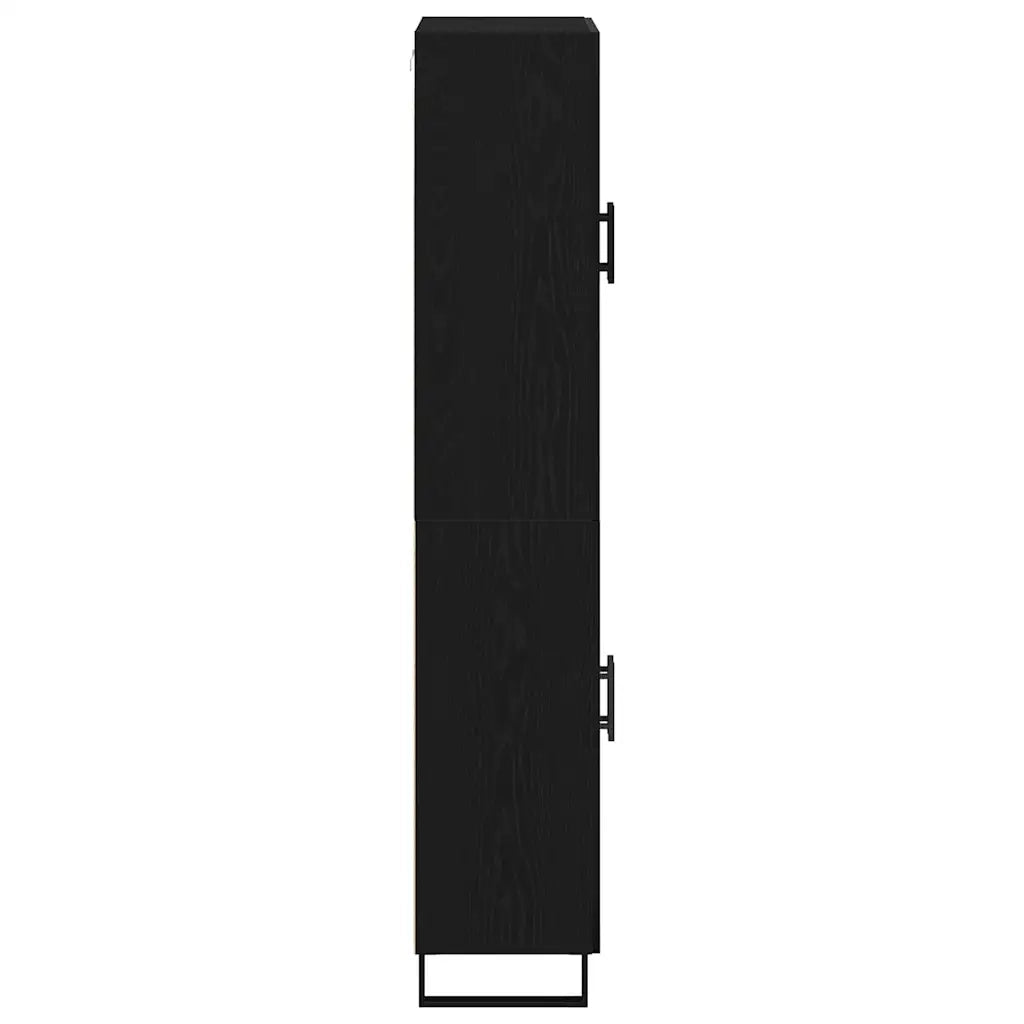 Credenza 2 pcs Rovere nero 69,5 x 34 x 180 cm 3333104