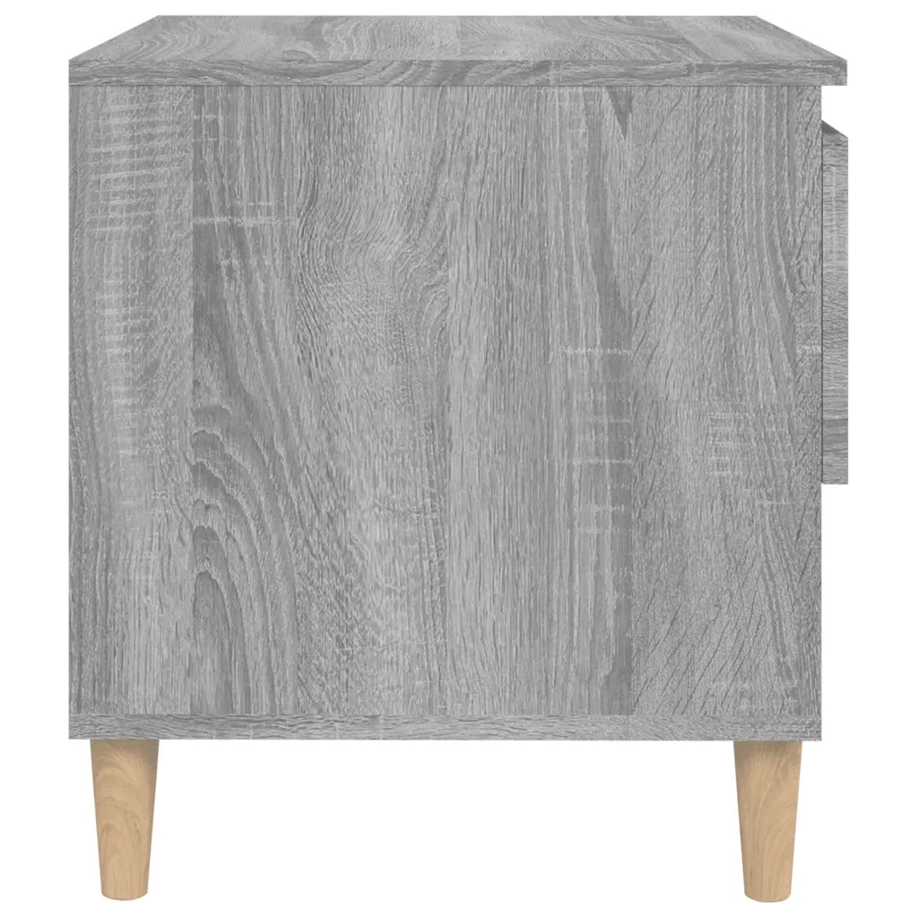 Comodino-Tavolino da notte Grigio Sonoma 50x46x50 cm in Legno Multistrato