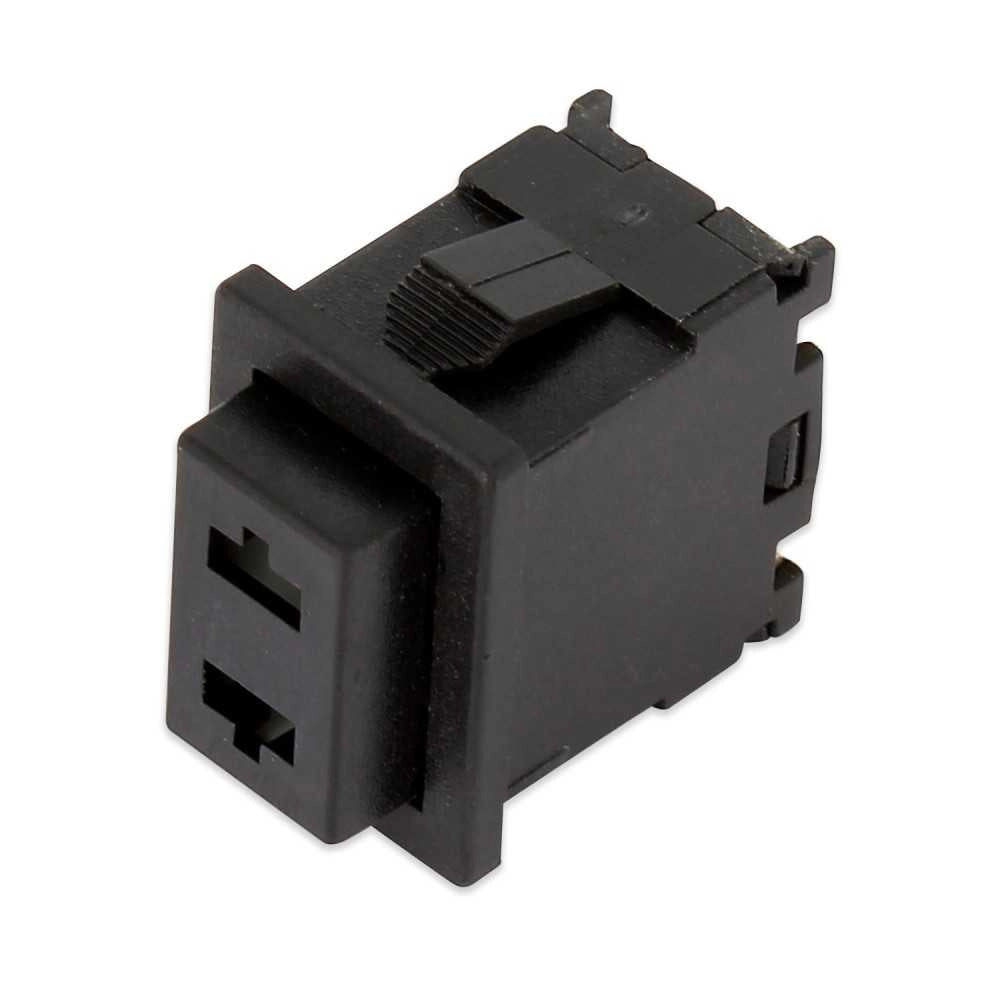 Pulsante 19X13 push con asole su tasto 250V - 10A - UNIVERSALE