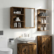 Armadio da bagno a muro Quercia Affumicata 40 x 16 x 62,5 cm 889371