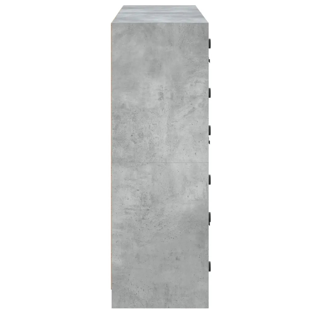 Libreria Ante Grigio Cemento 136x37x109 cm in Legno Multistrato 3206513
