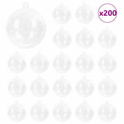 Set di Palle di Natale 200 pz Trasparente ? 5 cm CFW2391876
