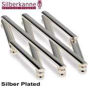 Ottone con maniglia retrattile - Argento - Dimensioni 55x13 cm - Verzicellato Premium