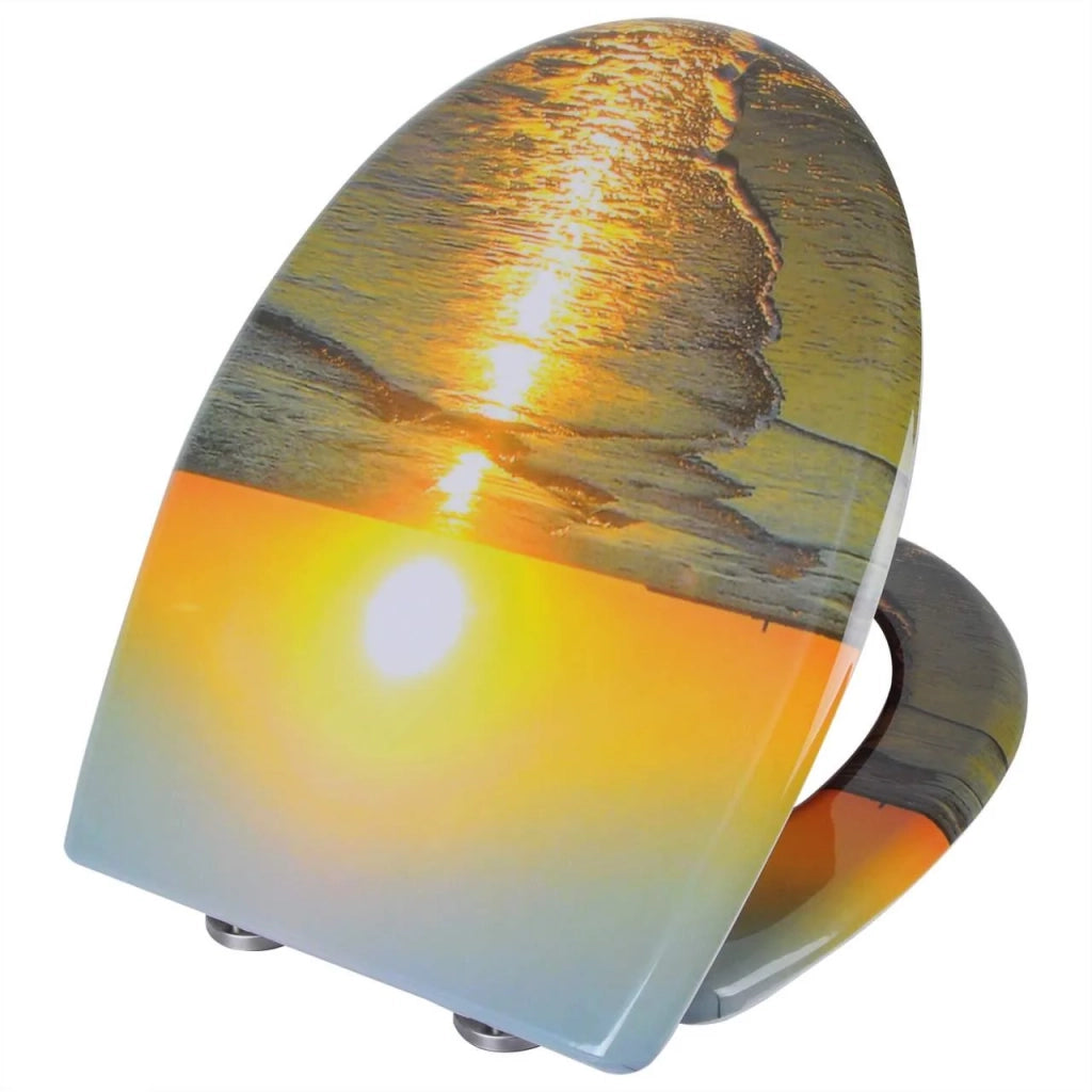 Sedile WC con coperchio a chiusura ammortizzata termoindurente sunrise 19_0000729