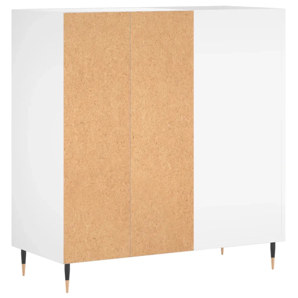 Mobile Porta Dischi Bianco 84,5x38x89 cm in Legno Multistrato CFW2853476