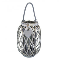 Lanterna Flavienne   in Vimini Grigio