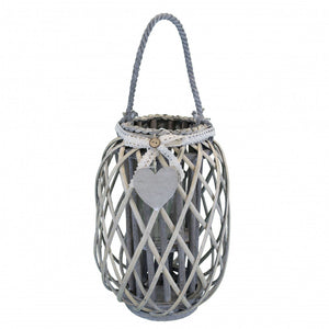 Lanterna Flavienne   in Vimini Grigio