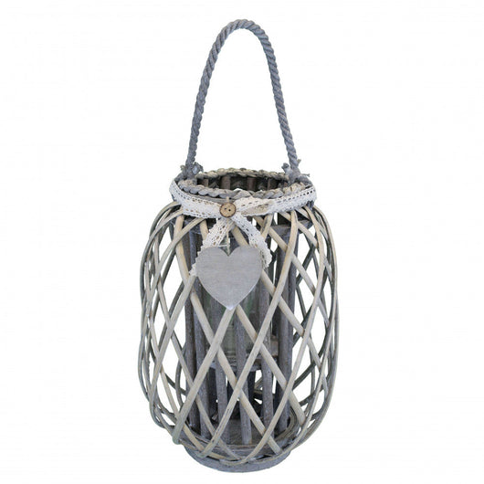 Lanterna Flavienne   in Vimini Grigio