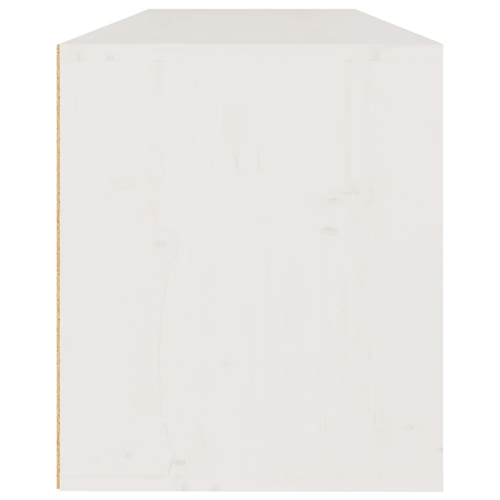 Mobile TV multimediale scaffale TV credenza mobile TV sala da pranzo soggiorno camera da letto 3 pezzi legno massello di pino bianco 02_0028670
