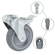 Ruote Girevoli con Foro per Bulloni 32 pz 100 mm CFW8019367