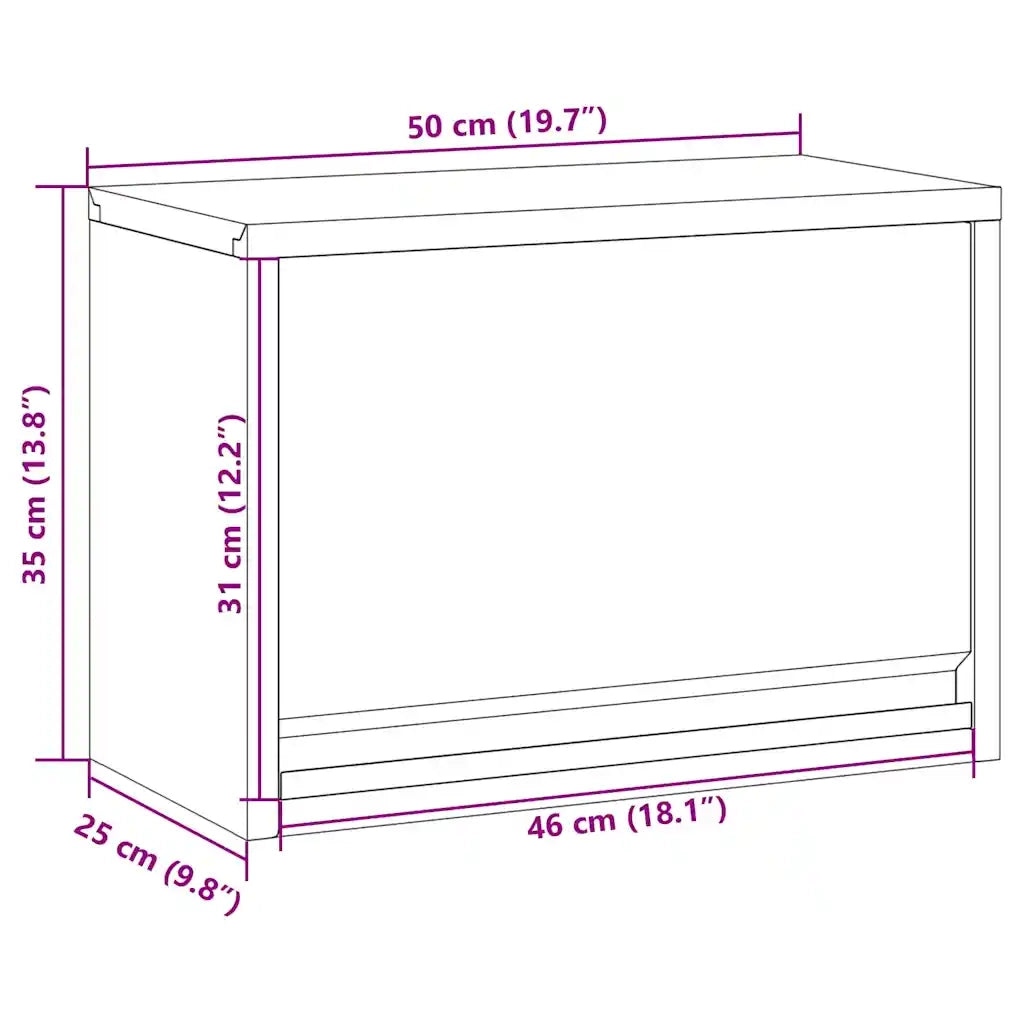 Mobile per attrezzi Nero e Grigio 50 x 25 x 35 cm CFW2903869