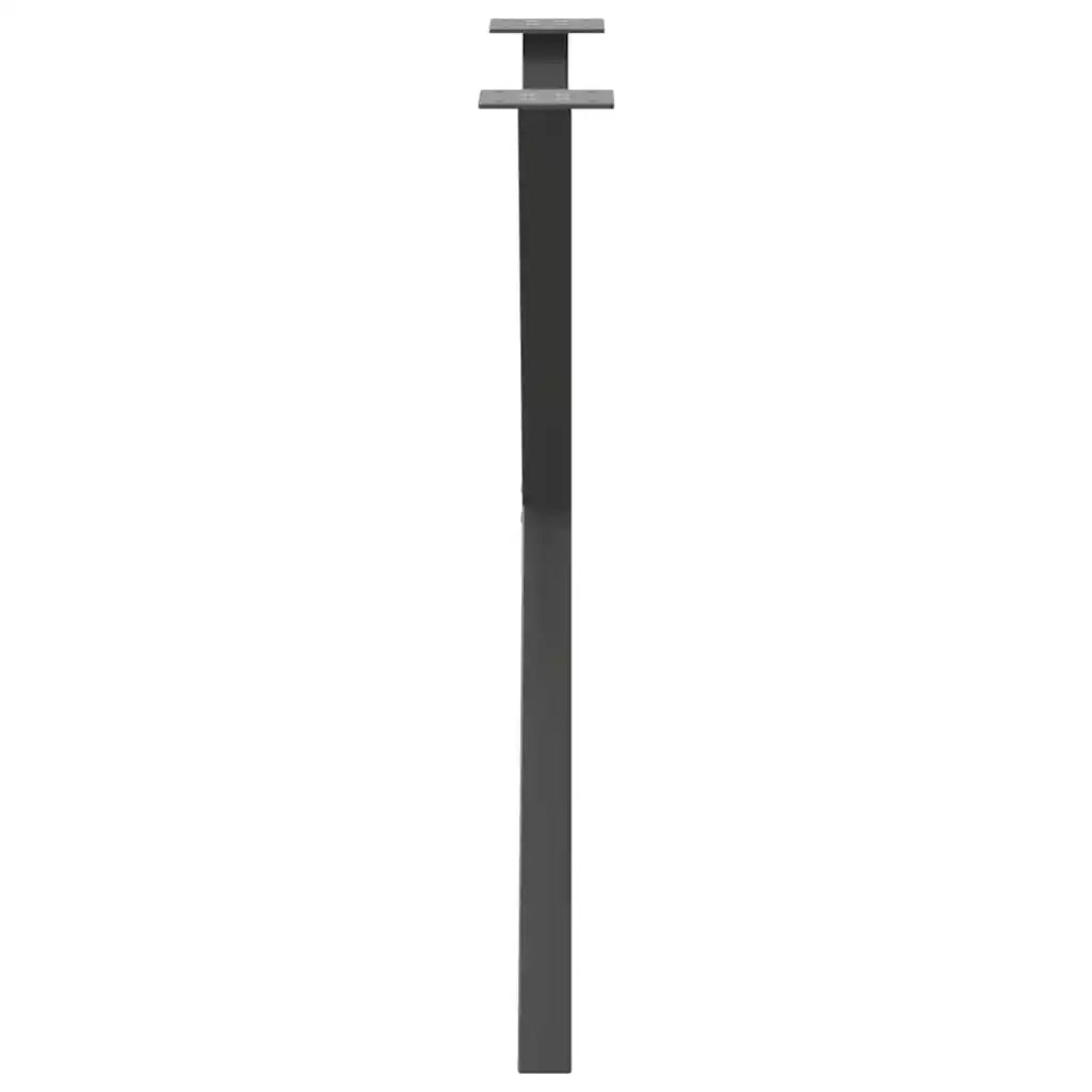 Gambe per tavolo da pranzo a forma di X 2 pz Antracite 80x(72-73) cm Acciaio