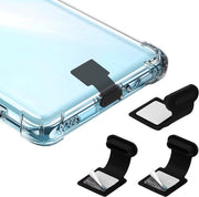 Capocannoni USB-C Stofdetti - Coppe Stof USB-C - Protezioni Stoffe Silicone - Con Adesivo Rimovibile - Adatti Per Laptop Smartphone - Protezione USB-C - Per iPhone - Protegge Da Polvere, Sabbia, Sporcizia E Acqua - Nero (3-Pack)