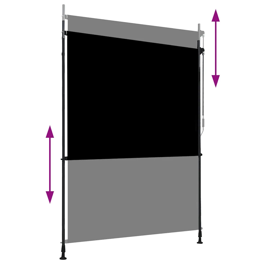 Tenda a Rullo per Esterni 150x270 cm Antracite  cod mxl 43007