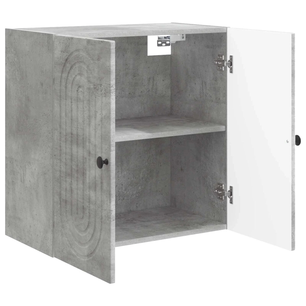 Mobiletto a muro Grigio Cemento 59 x 31 x 60 cm