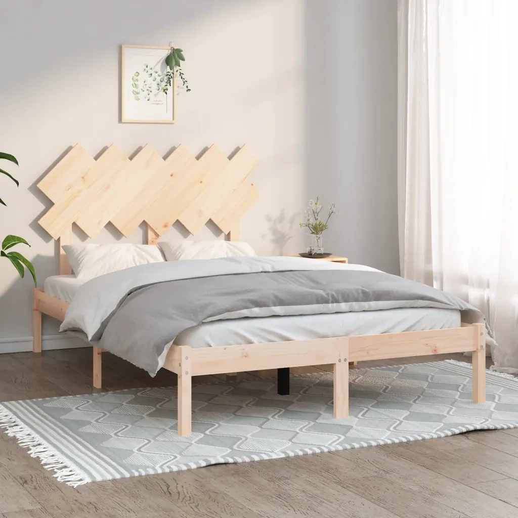 Giroletto-Struttura Letto 120x190 cm Small Double in Legno Massello 564392