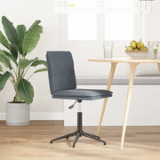 Sedia da Pranzo Grigio Scuro in Velluto 4101268