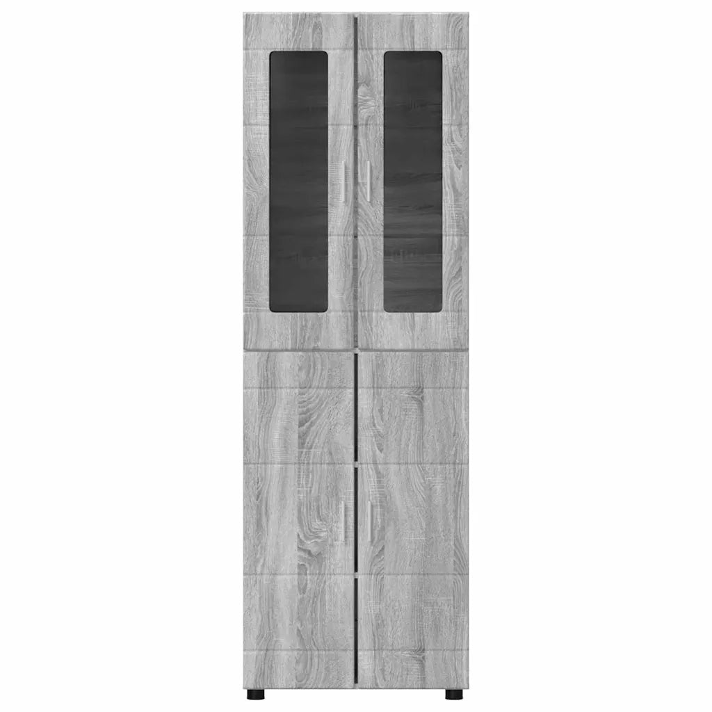 Credenza con lo scaffale FLORIN Grigio Sonoma 60 x 35 x 182 cm 3397920