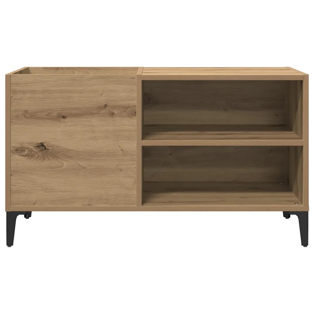Mobile Porta Dischi Rovere Artigianale 84,5x38x48cm Multistrato